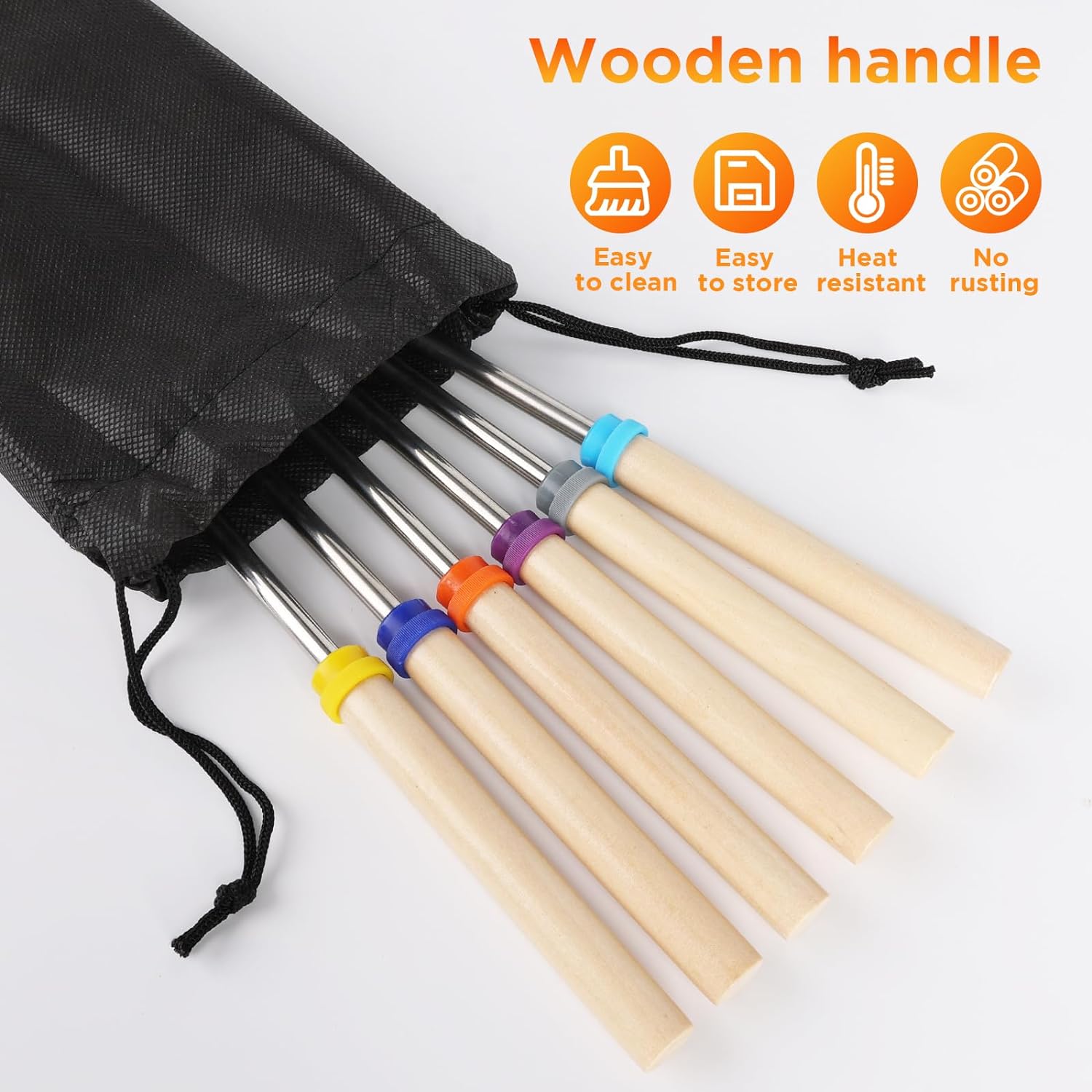 6 Stück Edelstahl Teleskop Gri – Corn Dog Stick Bewertung und Preis